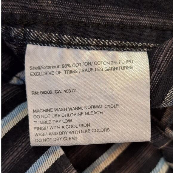 Bonfire Snowboarding Company Shirt Men's Large Striped Cotton Twill Sportswear - Picture 9 of 9